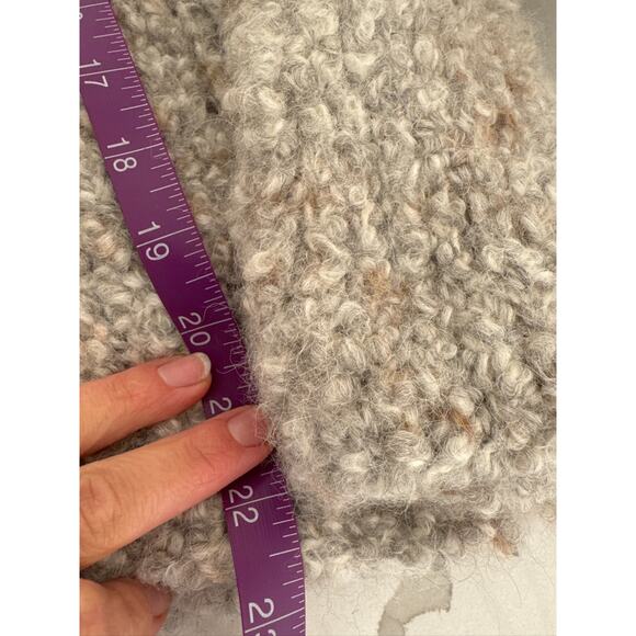 Eileen Fisher Alpaca Loop Knit Turtleneck Sweater in Beige - Women's Medium - Picture 8 of 8